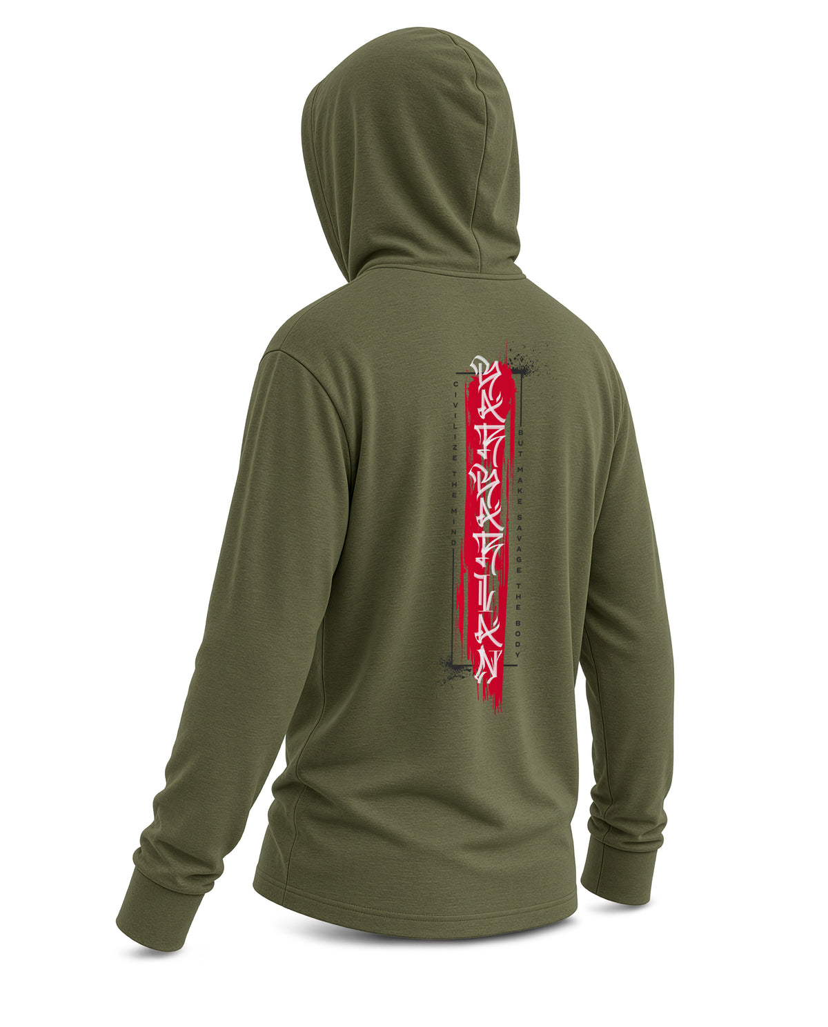 Civilize the Mind 2.0 - Hooded Tee Edition [MILITARY GREEN] ‼️ OCTOBER DROP 1 OF 2 ‼️