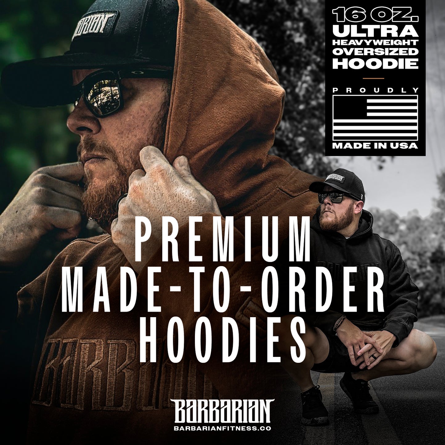 🇺🇸 100% AMERICAN-MADE Ultra Heavyweight Hoodie [Made to Order]🇺🇸