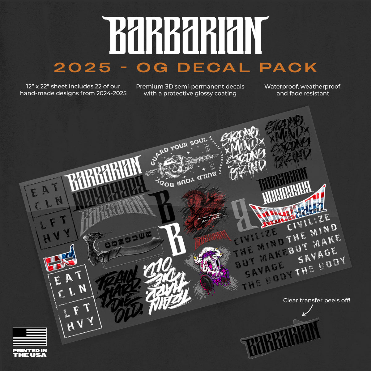 Barbarian Premium Decal Packs