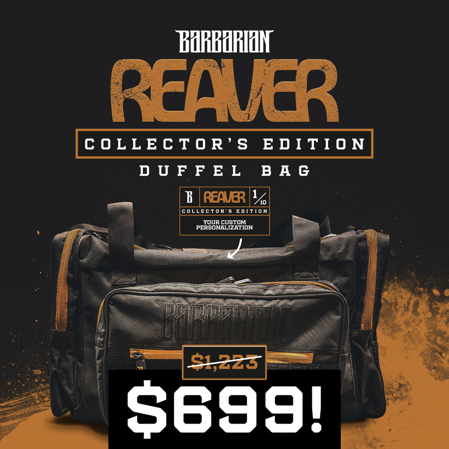 Barbarian Reaver Gym Duffel Bag 🏆 Collector's Edition 🏆