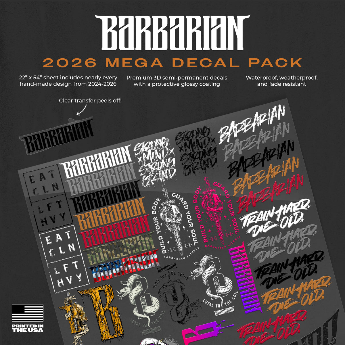 Barbarian Premium Decal Packs