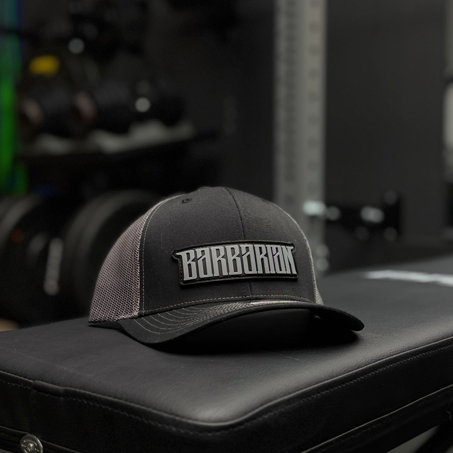 Trucker Hat [Richardson 112] – Black/Charcoal / PVC Patch