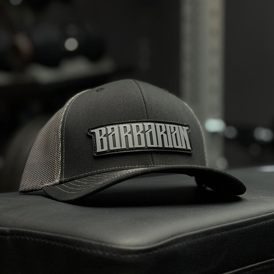 Trucker Hat [Richardson 112] – Black/Charcoal / PVC Patch