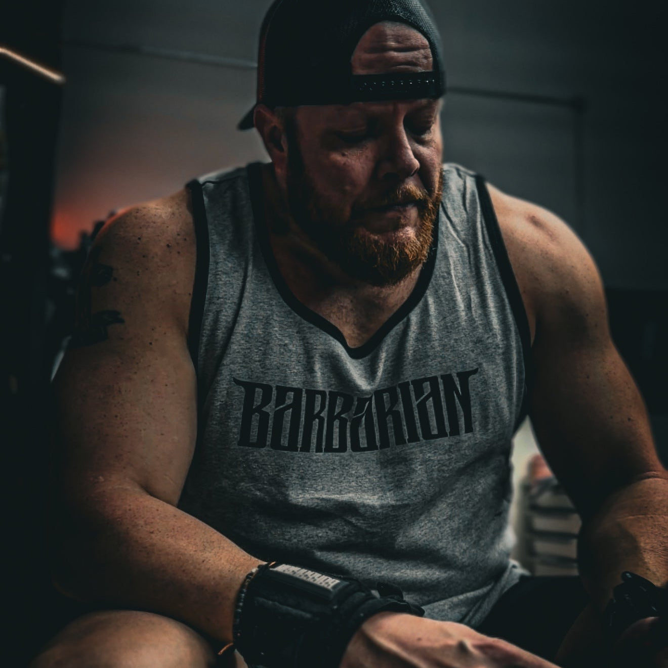 Athletic Heather/Black Core Tank - Limited Drop!