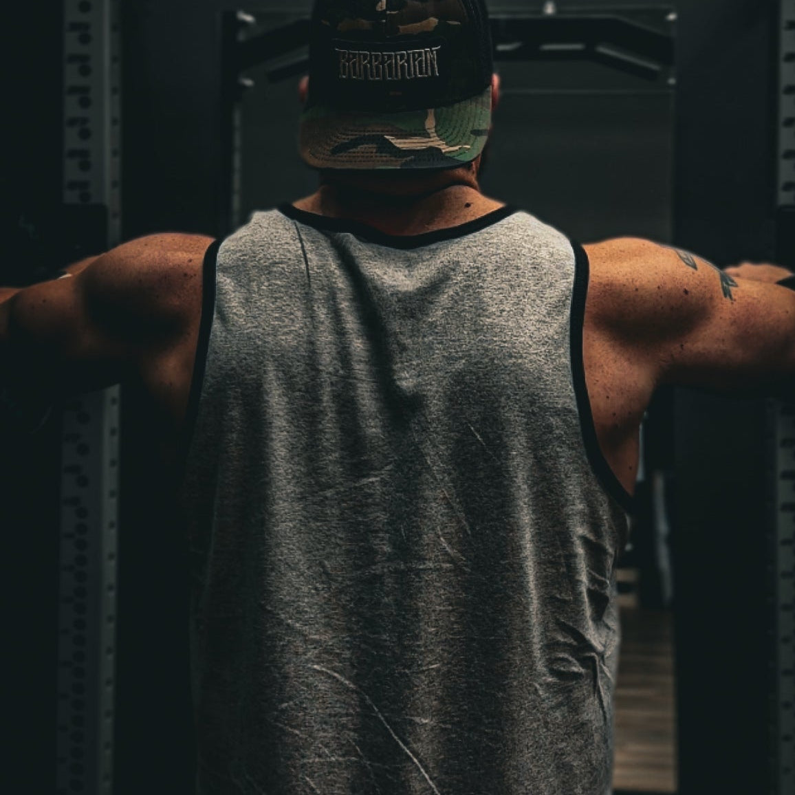 Athletic Heather/Black Core Tank - Limited Drop!