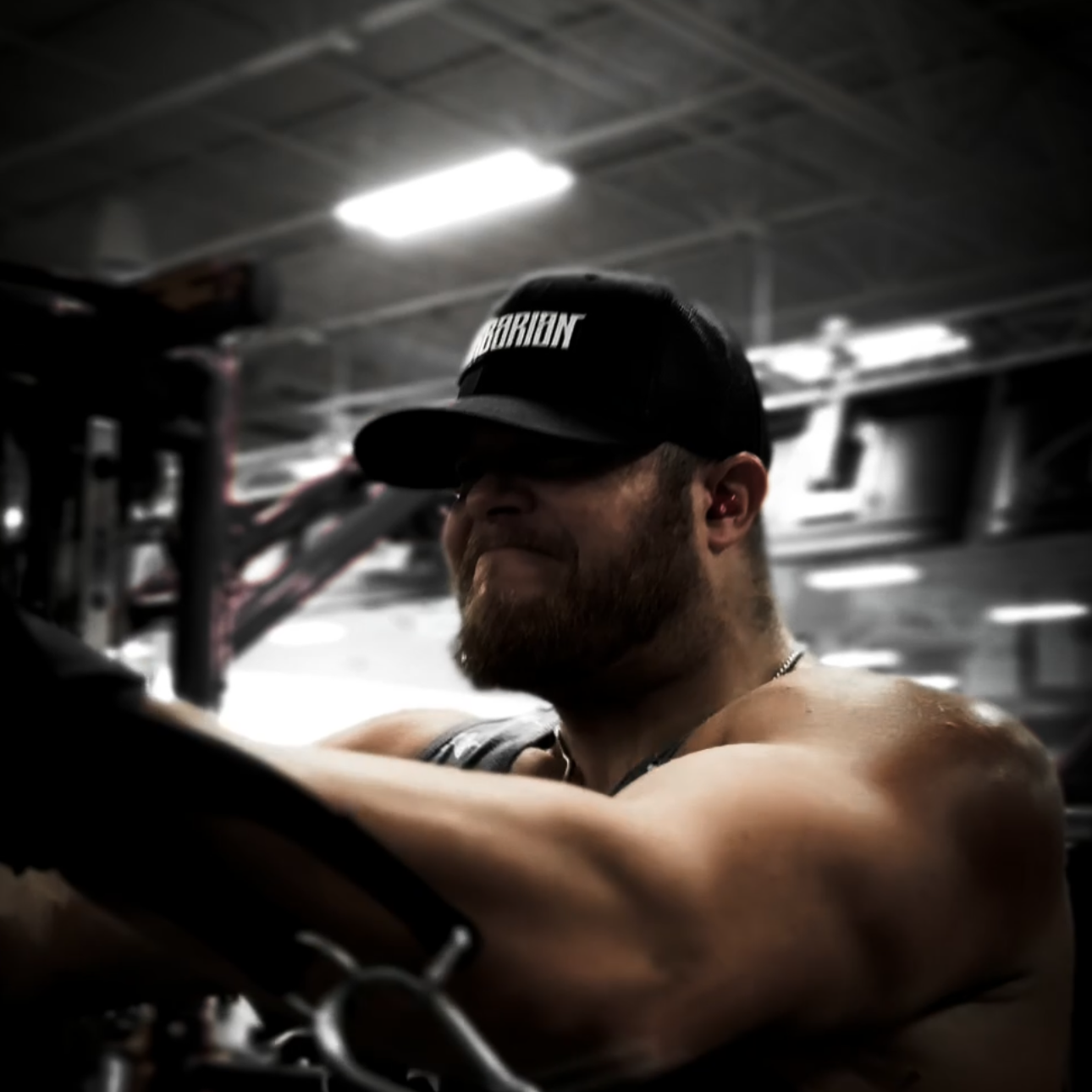 Flat Bill Trucker Hat [Black/Black] PVC Patch