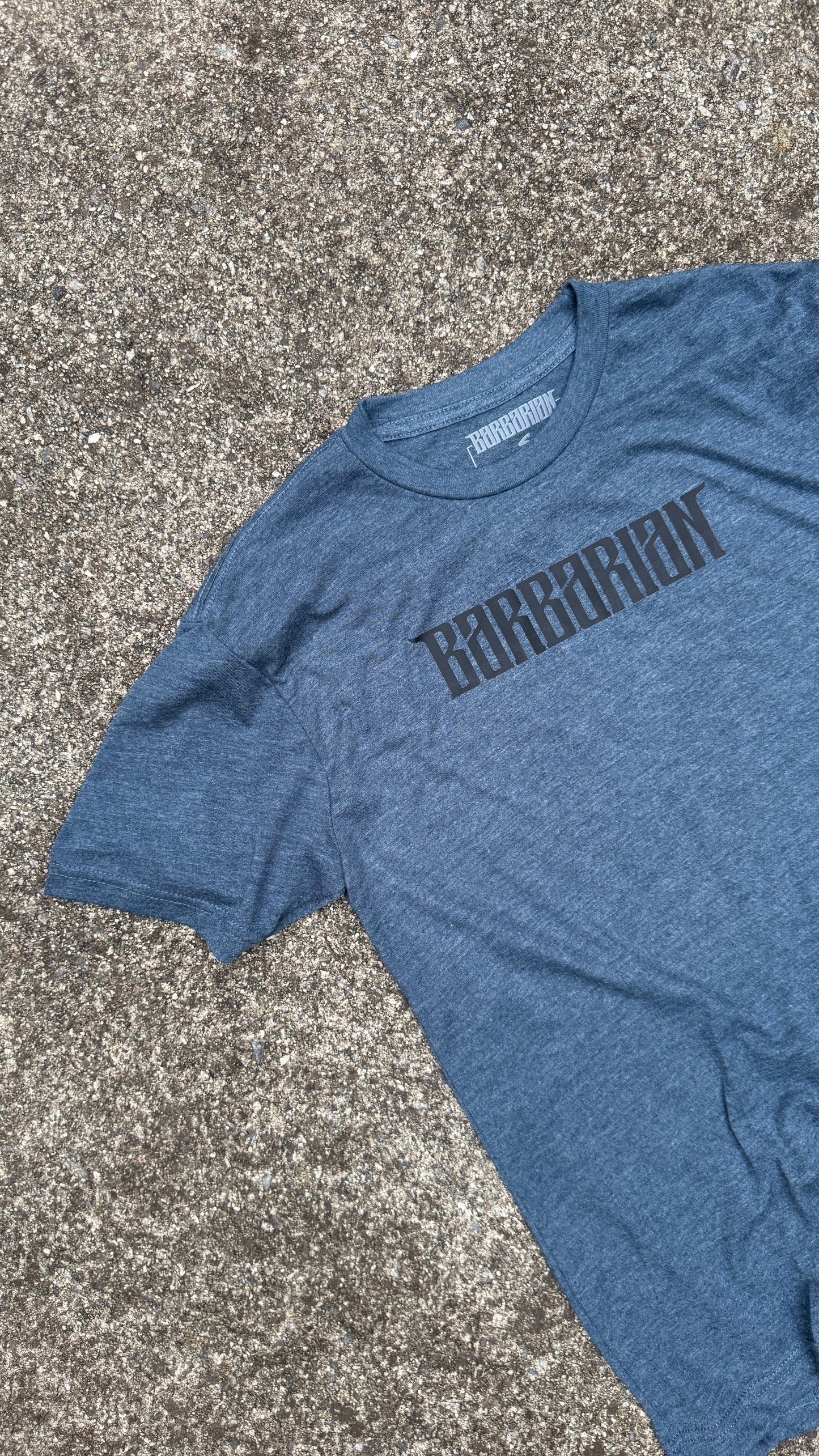 Tri-Blend Premium Tee - Muted Heather Blue (Small) [SSS]