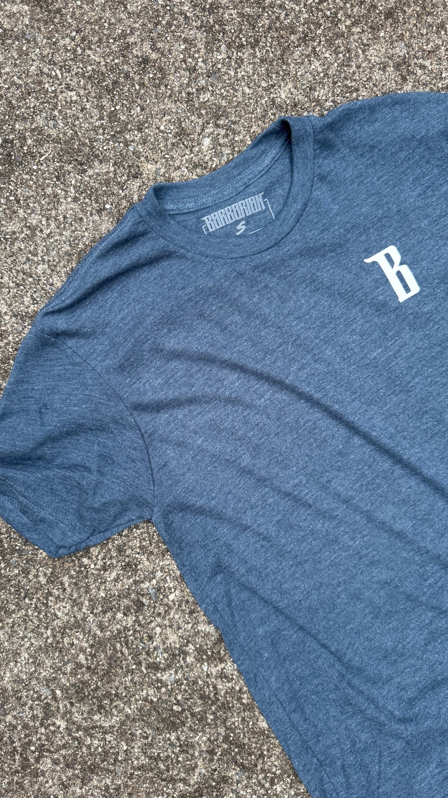 Tri-Blend Premium Tee - Muted Heather Blue (Small) [SSS]