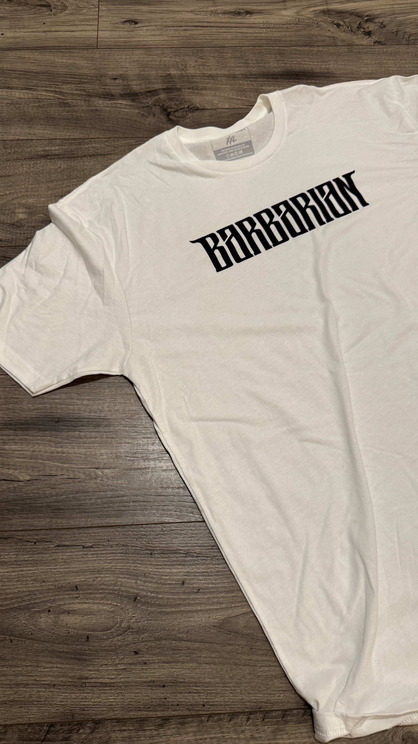 100% Cotton Tee - White (M/2XL) [SSS]