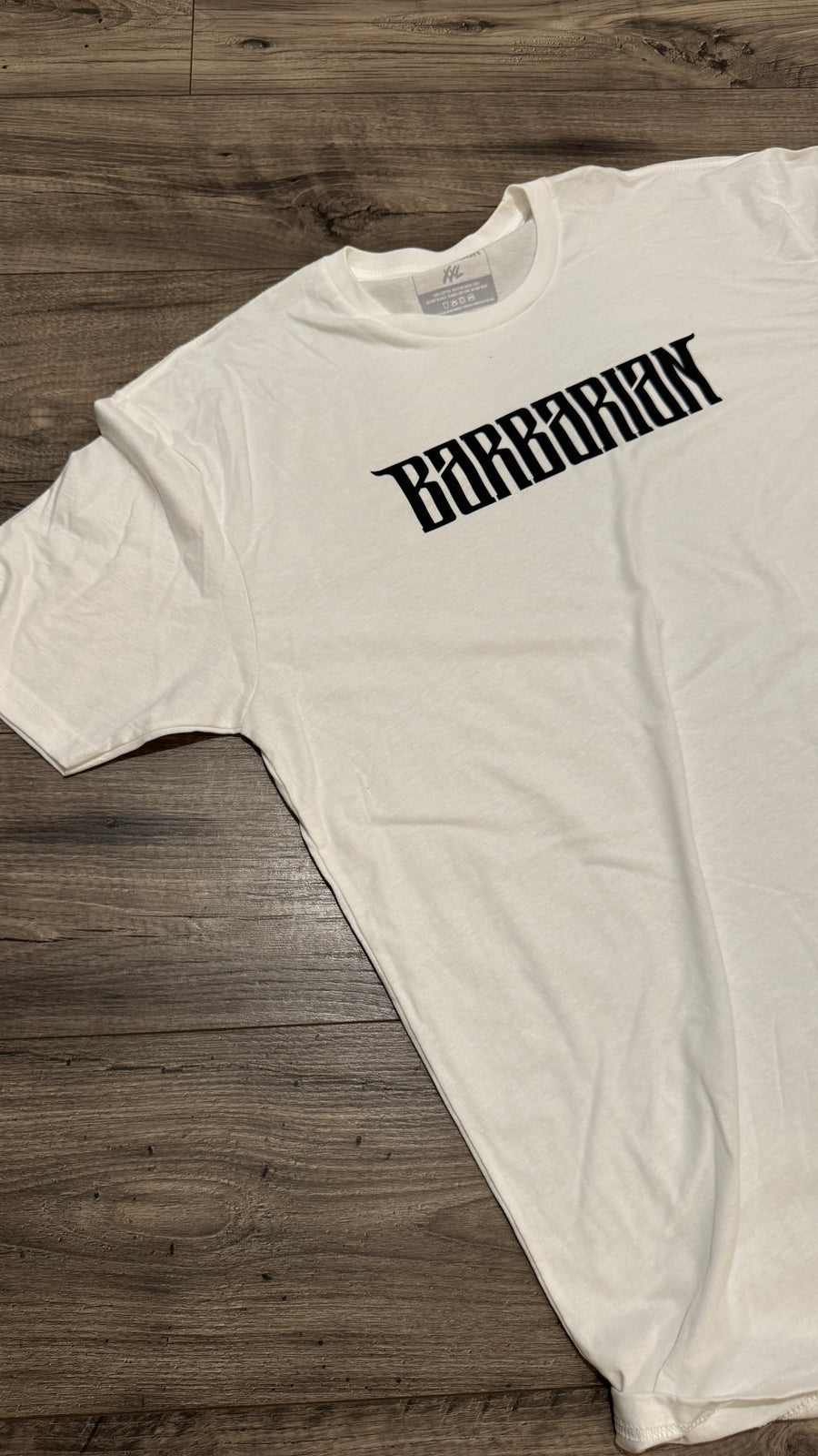 100% Cotton Tee - White (M/2XL) [SSS]