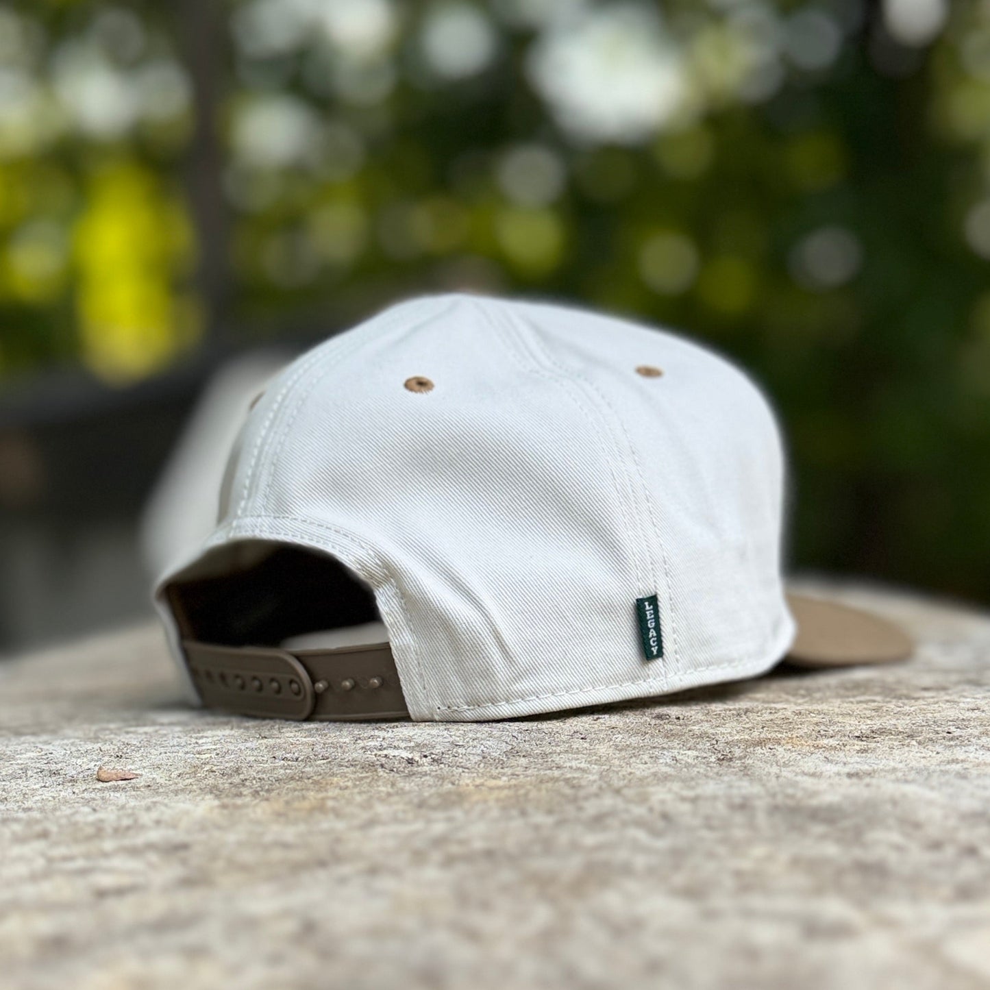 Barbarian "B" 5-Panel Trucker Hat [Legacy] – Stone/Brown [PRESALE]