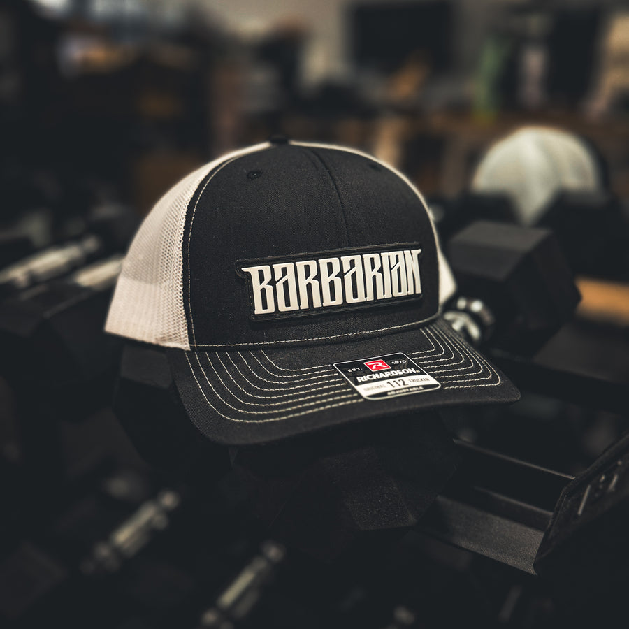Trucker Hat [Richardson 112] – Black/White / PVC Patch