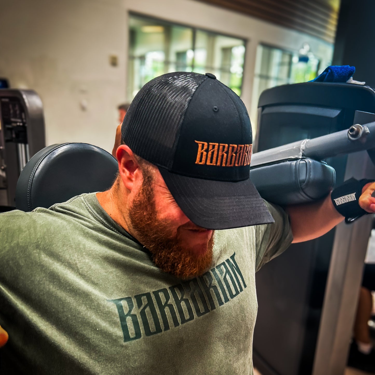 Yupoong Trucker Hat [Black] - Copper Embroidery