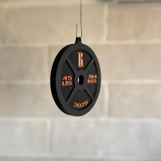 Barbarian 45lb Plate Christmas Ornament