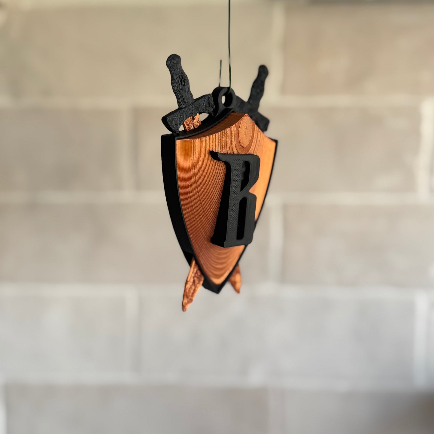 Barbarian Crest (Shield+Swords) Christmas Ornament