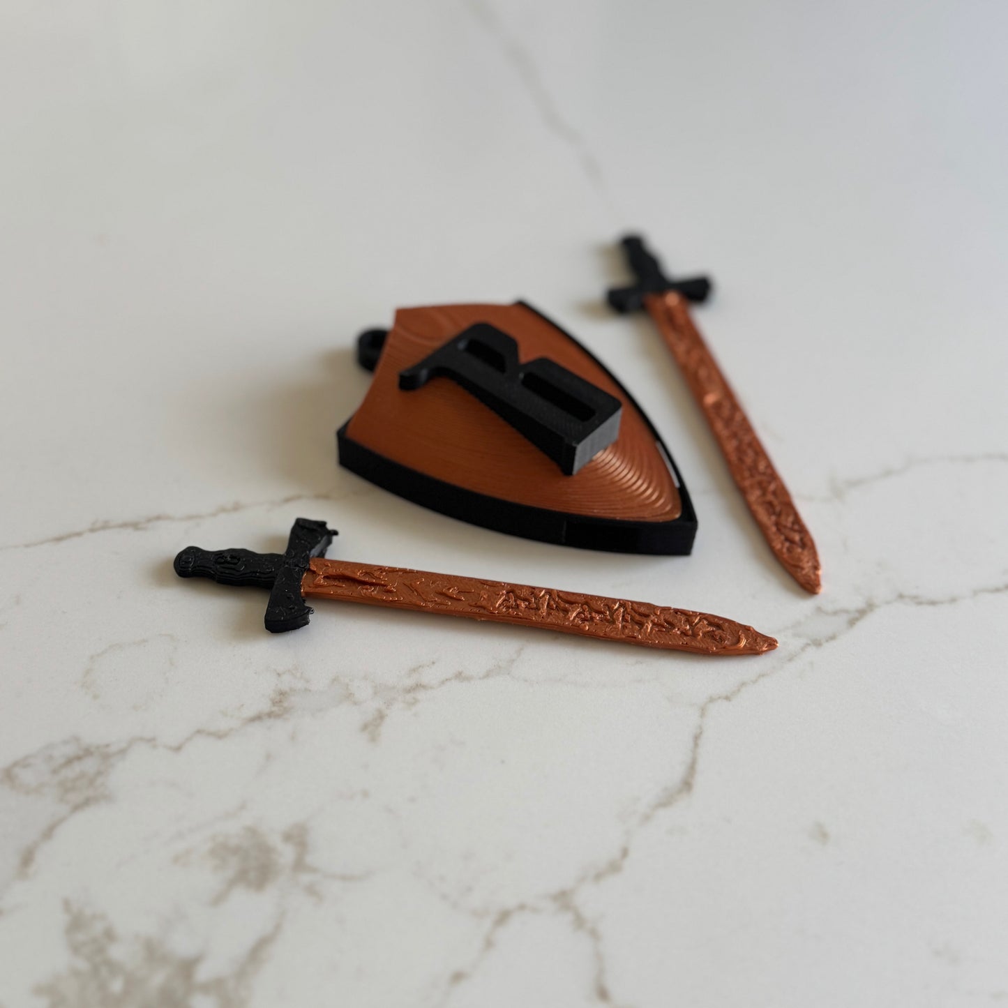 Barbarian Crest (Shield+Swords) Christmas Ornament