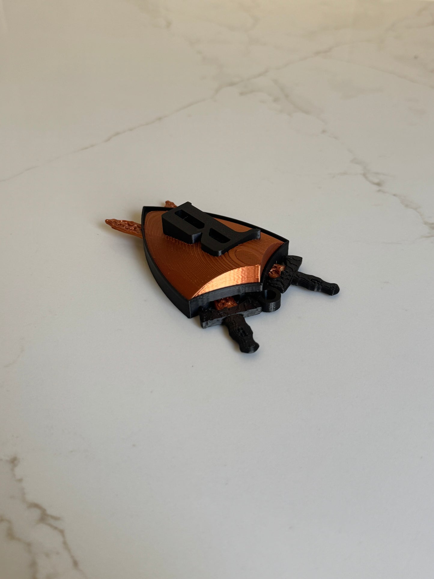 Barbarian Crest (Shield+Swords) Christmas Ornament