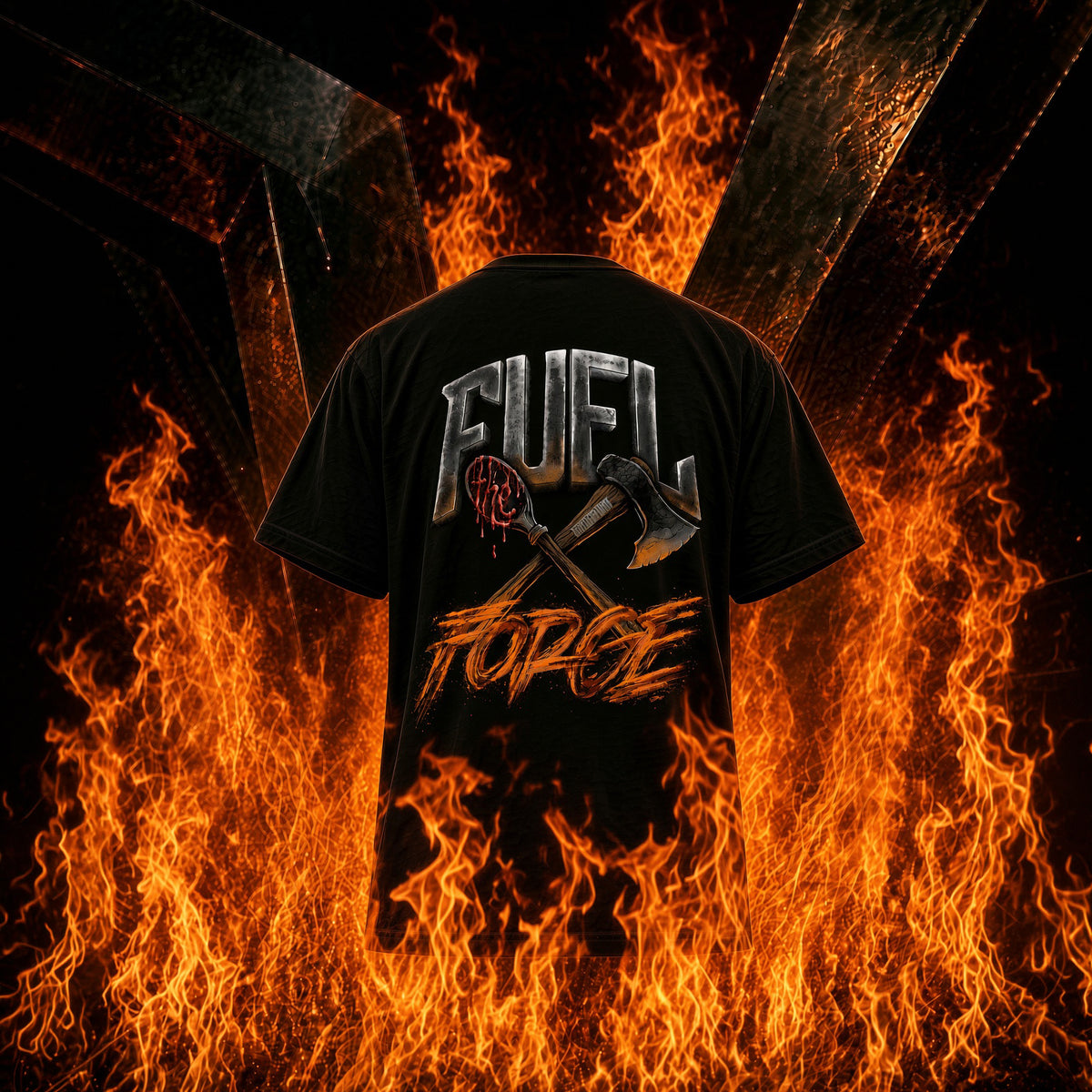 "Fuel the Forge" Pump Cover - A Spoonful of Gains x BARBARIAN Collab Tee